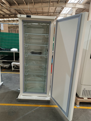 ロックが付いている278L容量の病院の実験室のステンレス鋼の直立した冷凍庫