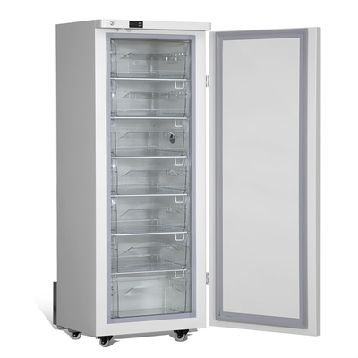 ロックが付いている278L容量の病院の実験室のステンレス鋼の直立した冷凍庫