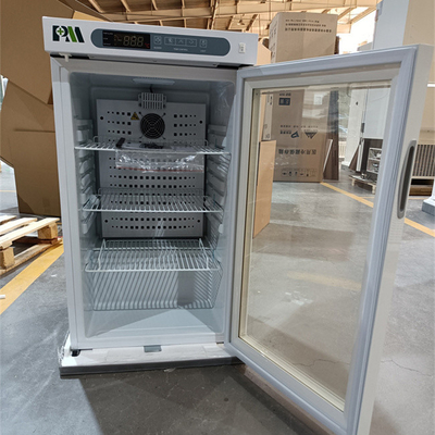 100L 薬物冷蔵保存のための携帯用医療薬局ワクチン冷蔵庫キャビネットのガラスドア