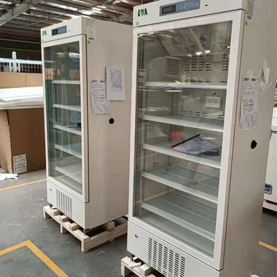 マイクロプロセッサ温度調節器 暖かいガラスドア付きの医療薬局冷蔵庫 416L