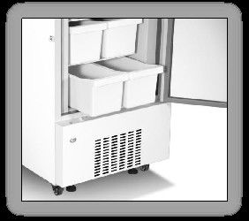 吹きかかる368Lは鋼鉄実験室の病院によって結合される深い直立した冷蔵庫の冷凍庫をめっきする