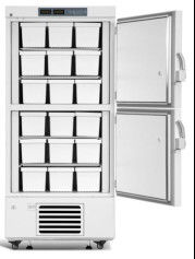 528L容量2の部屋の実験室の2固体ドアとの直立したフリーザー冷却装置-25程度
