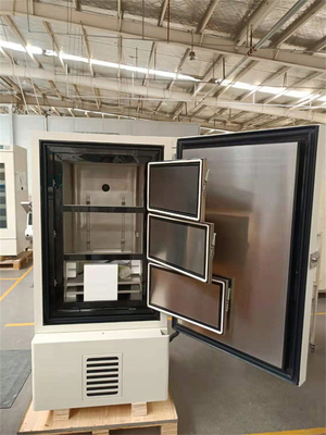 実験室/病院のための-86℃デジタル表示装置の超低い温度の直立したフリーザー