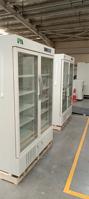2-8程度の病院装置のための二重ガラス ドアの薬学の実験室冷却装置冷却装置