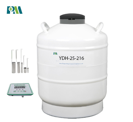 PROMEDの低温学のサンプル輸送YDH-25-216のための乾燥した海運業者窒素タンク