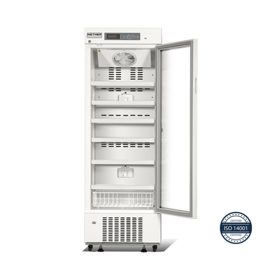 ガラス ドアが付いている実質力の空冷の生物医学的な薬剤の等級の冷蔵庫の冷凍庫315L