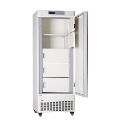 PUの足車の鋼鉄棚が付いているワクチン接種の収納キャビネット328Lの大容量の医学の冷凍庫