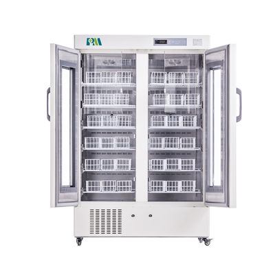 4度システム658リットルの450mlの血袋銀行冷蔵庫の冷凍庫5の視覚資料の可聴アラーム
