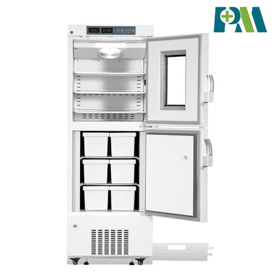 25度引いてデジタル表示装置が付いている368リットルの医学の立つ深い結合された冷蔵庫の冷凍庫