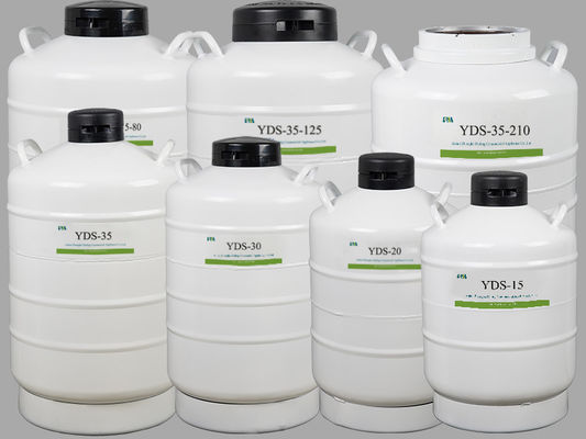 白い色YDS-35-210の液体窒素低温学タンク100L