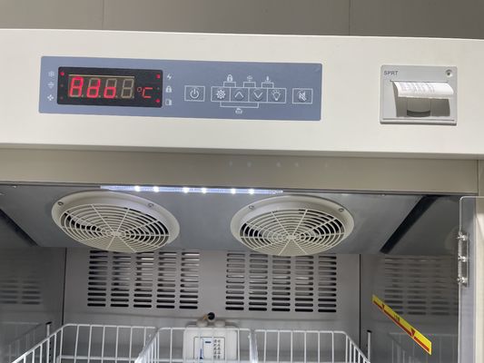 368L 容量 高品質の病院 実験室 血液バンク 泡付きガラスドア付き 冷蔵庫